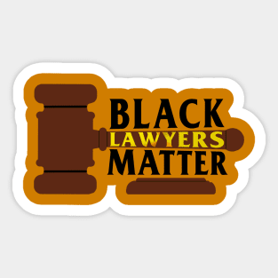 Black Lawyers Matter Sticker